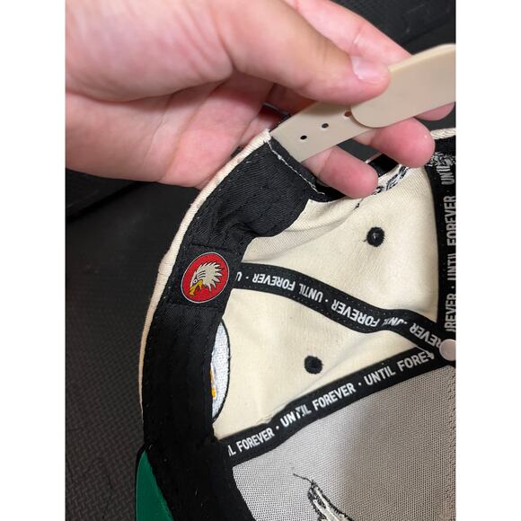 Men cream eagle snap back until forever Indestructible streetwear cap adjustable - Picture 7 of 7